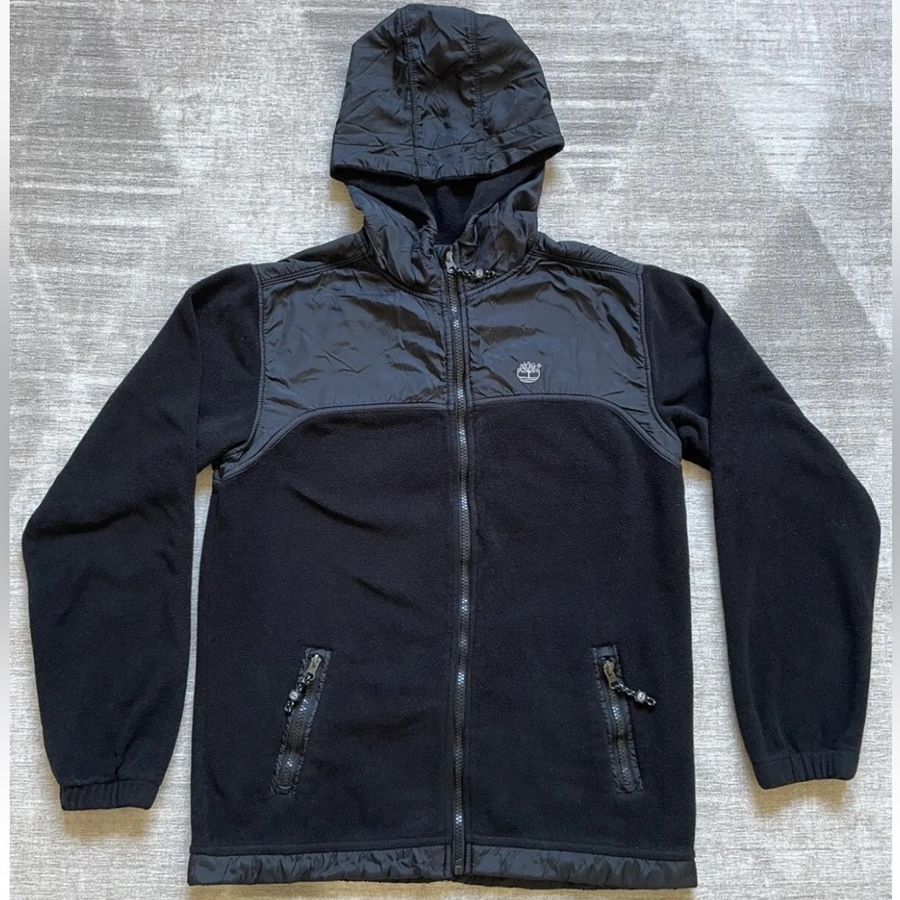 Timberland Earthkeepers Black Fleece Sweater Hoodie Boy's Size Large L
